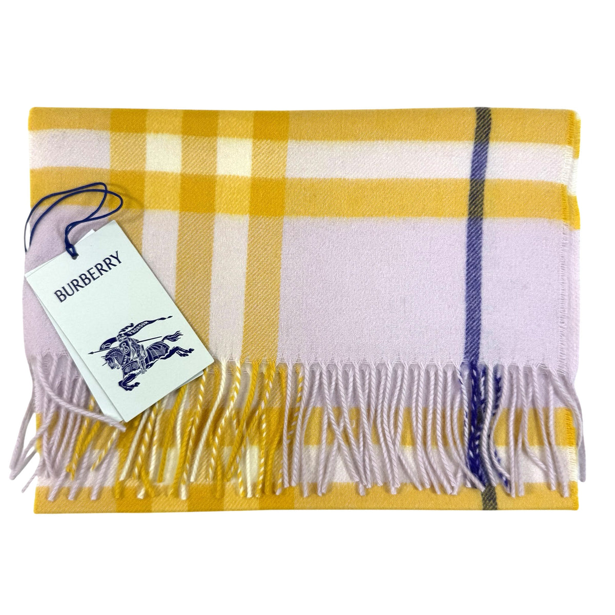 Burberry Cashmere Scarf Giant Check Haze Design