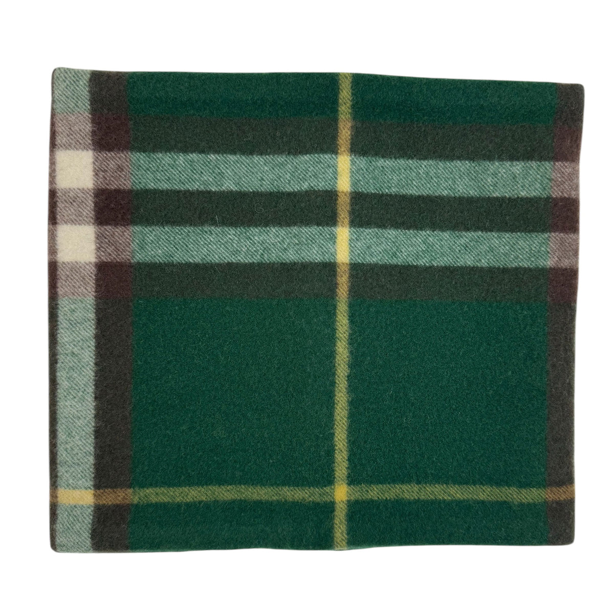 Burberry Snood Scarf Green Giant Check -Back Ivy Green