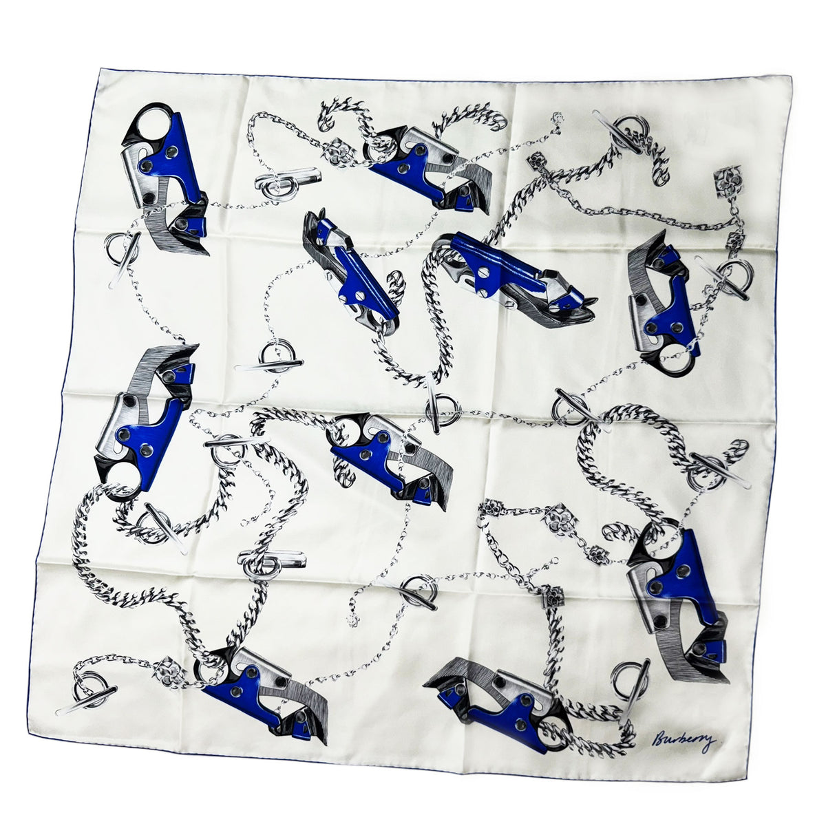 Twill Silk Square Foulard