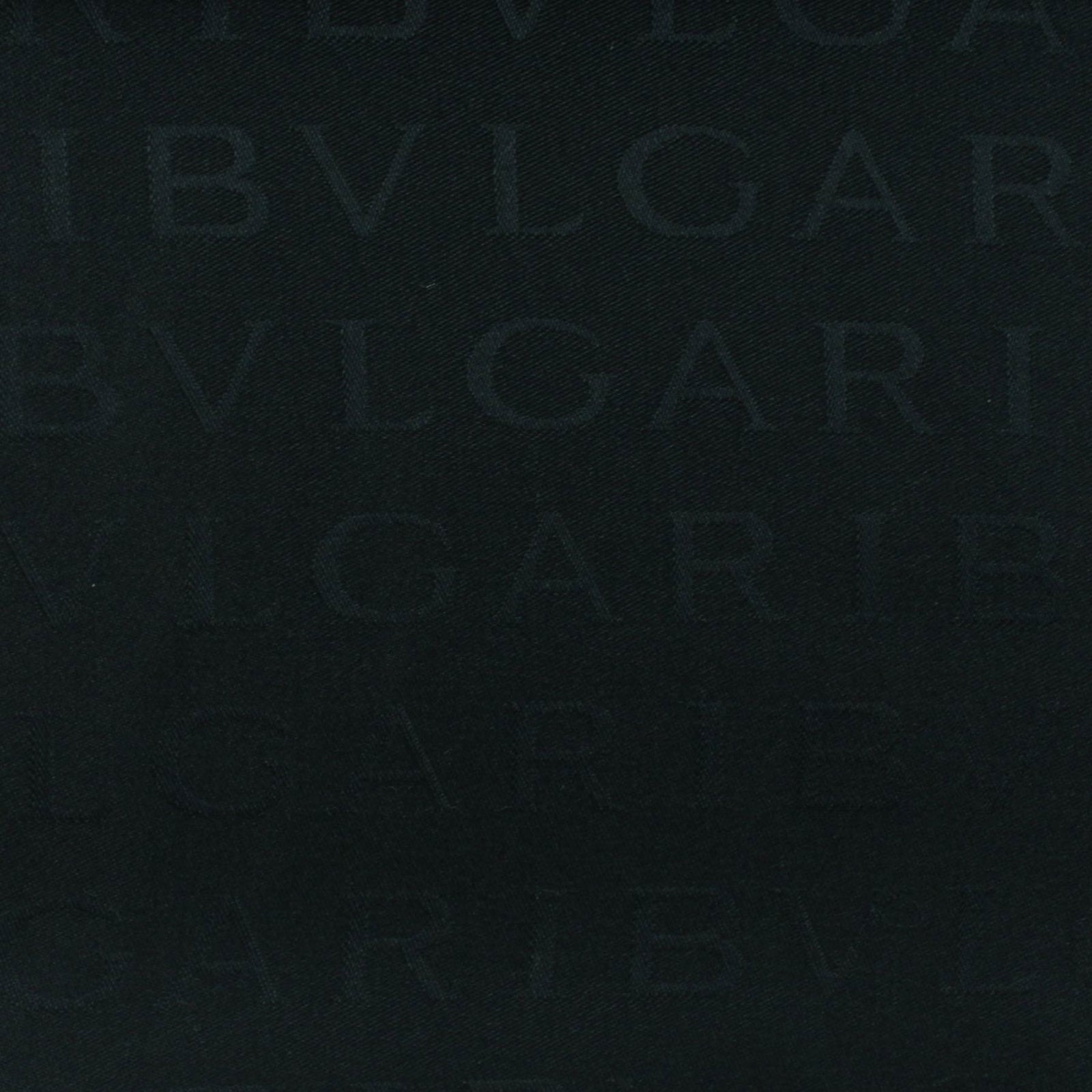 Bvlgari Silk Scarf Black Logomania - Twill Silk Shawl