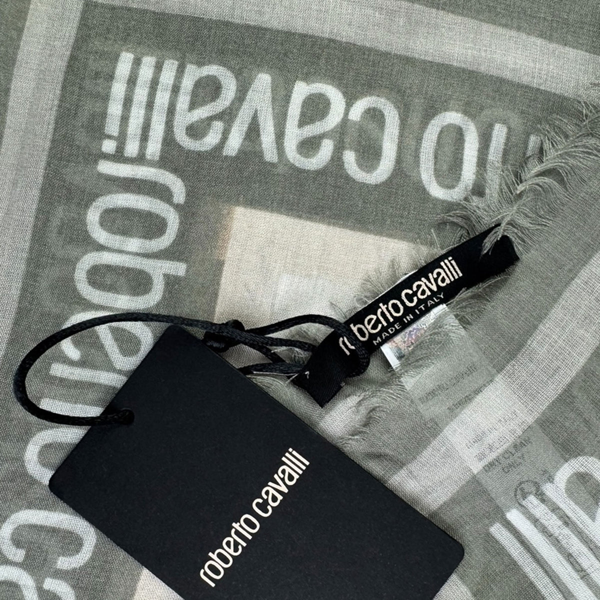 Roberto Cavalli Scarf Gray 