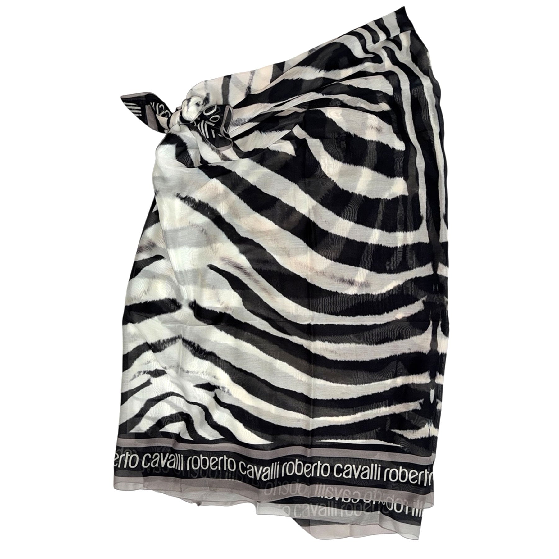 Roberto Cavalli ゼブラ アニマル柄 レザー 2way 南京錠付き Roberto Cavalli Pareo Zebra Design Black White Taupe - Como Milano