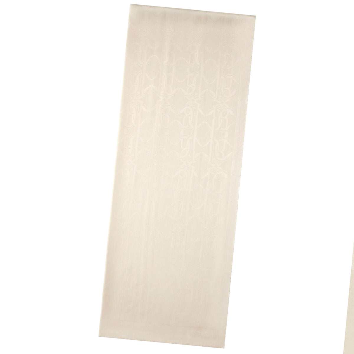 Roberto Cavalli Scarf White Tonal Mirror Snake Monogram - Twill Silk Shawl