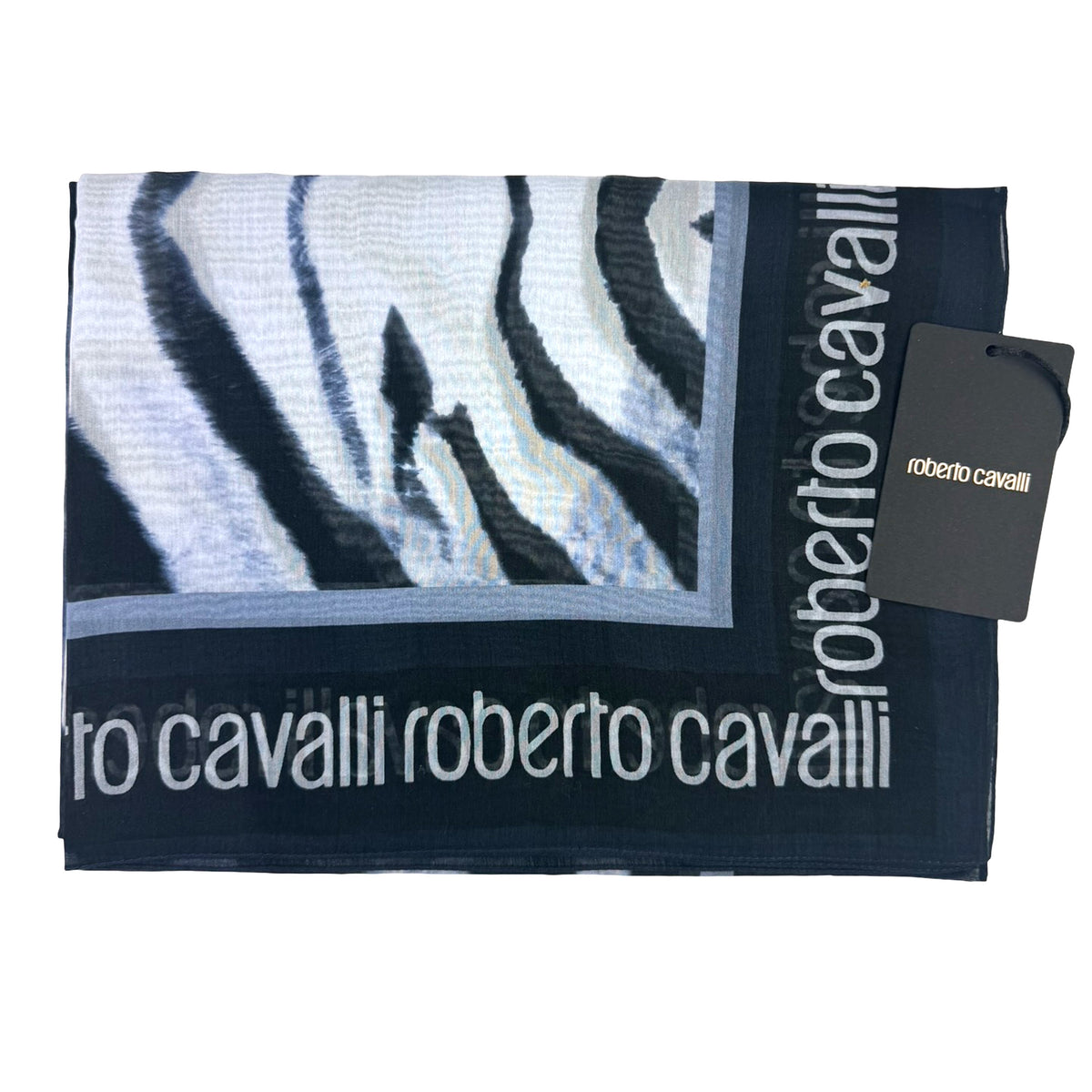 Roberto Cavalli Scarf Tiger Print - Extra Large 