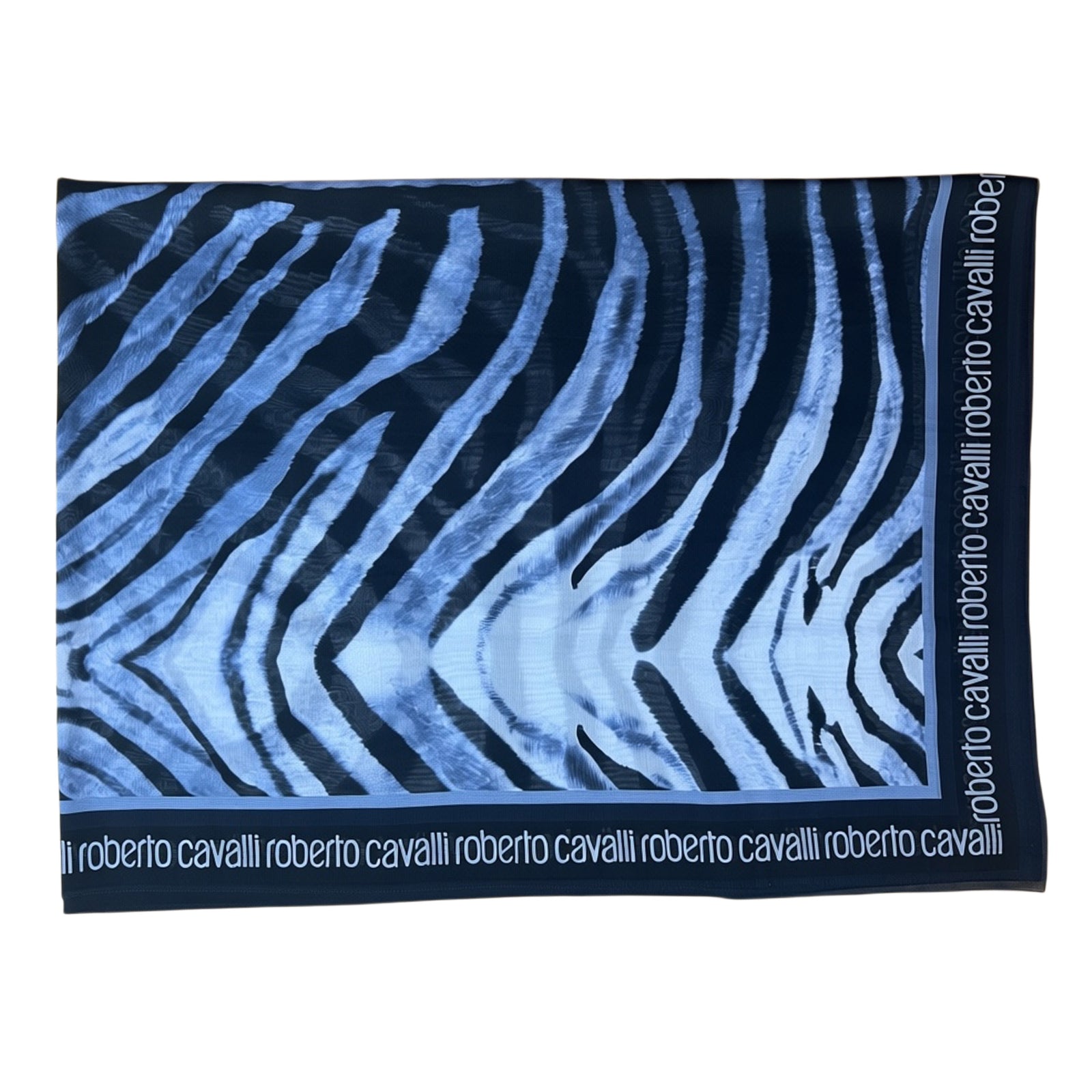 Roberto Cavalli Scarf Tiger Print - Extra Large Chiffon Silk Shawl