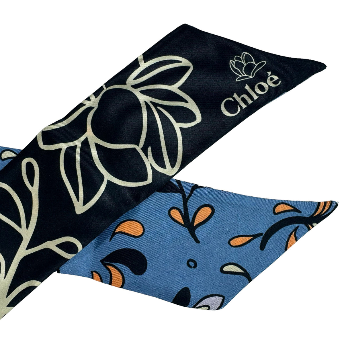 Chloé Skinny Scarf Blue