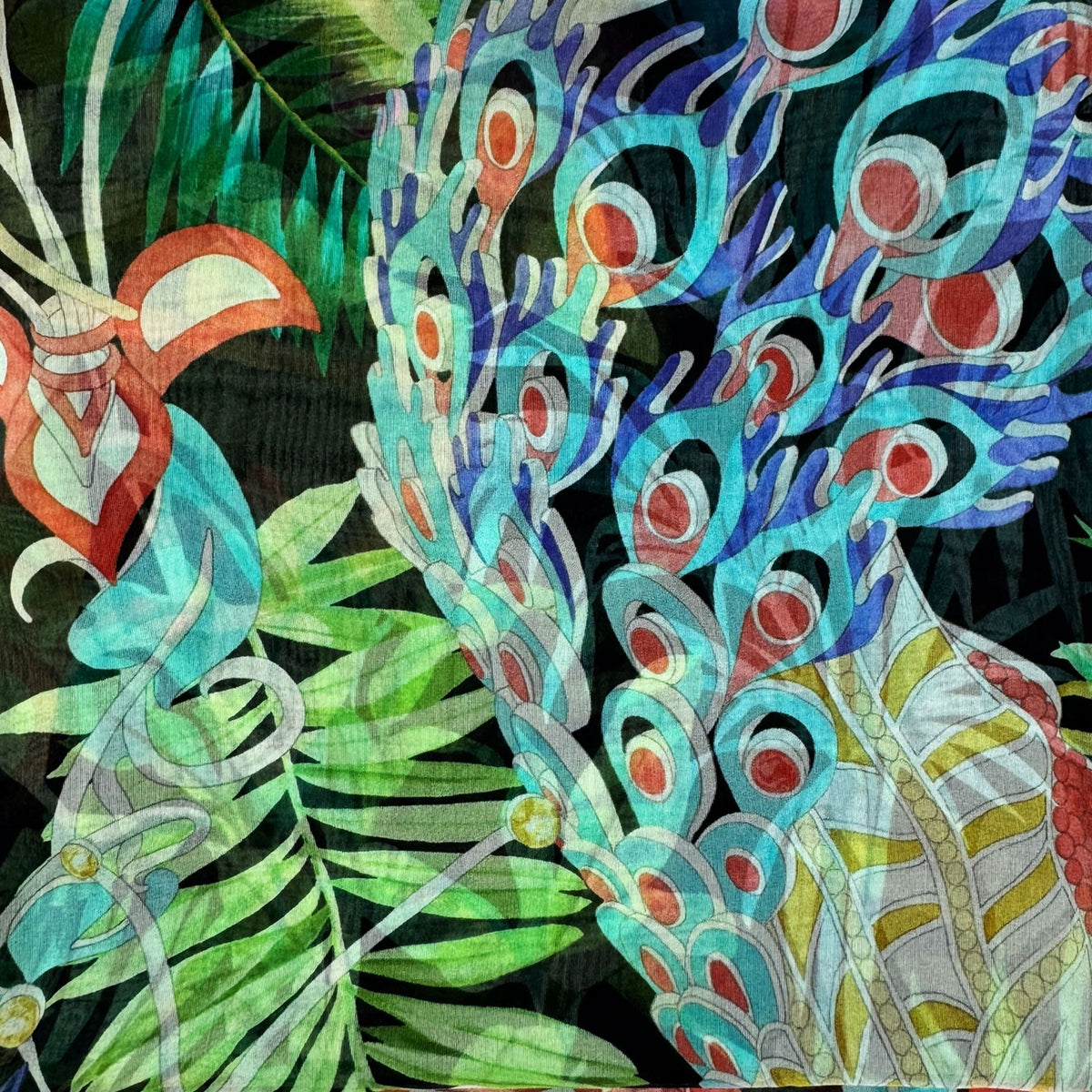 Tropical forest scarf