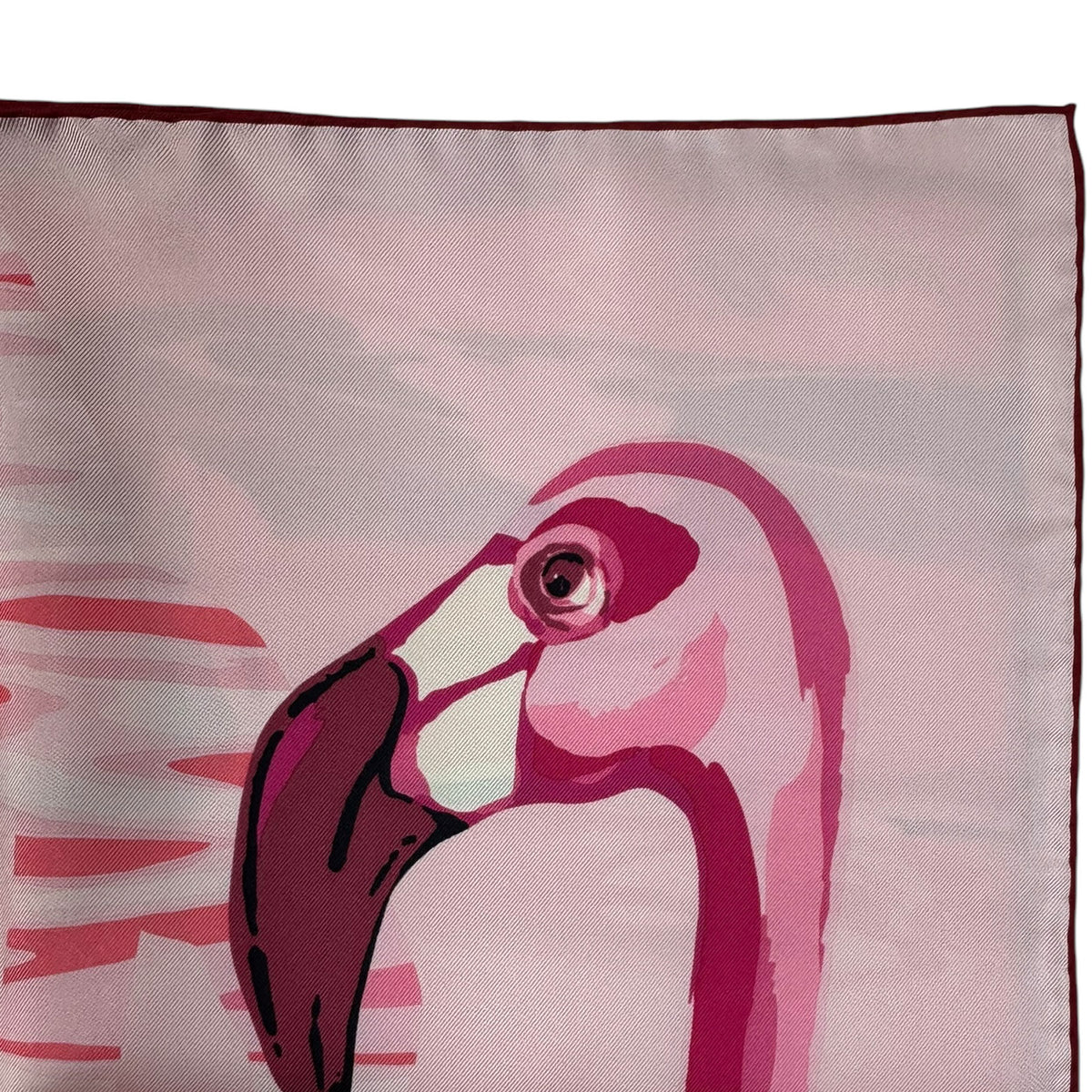 Chopard Scarf Pink Flamingo - Twill Silk Square Foulard