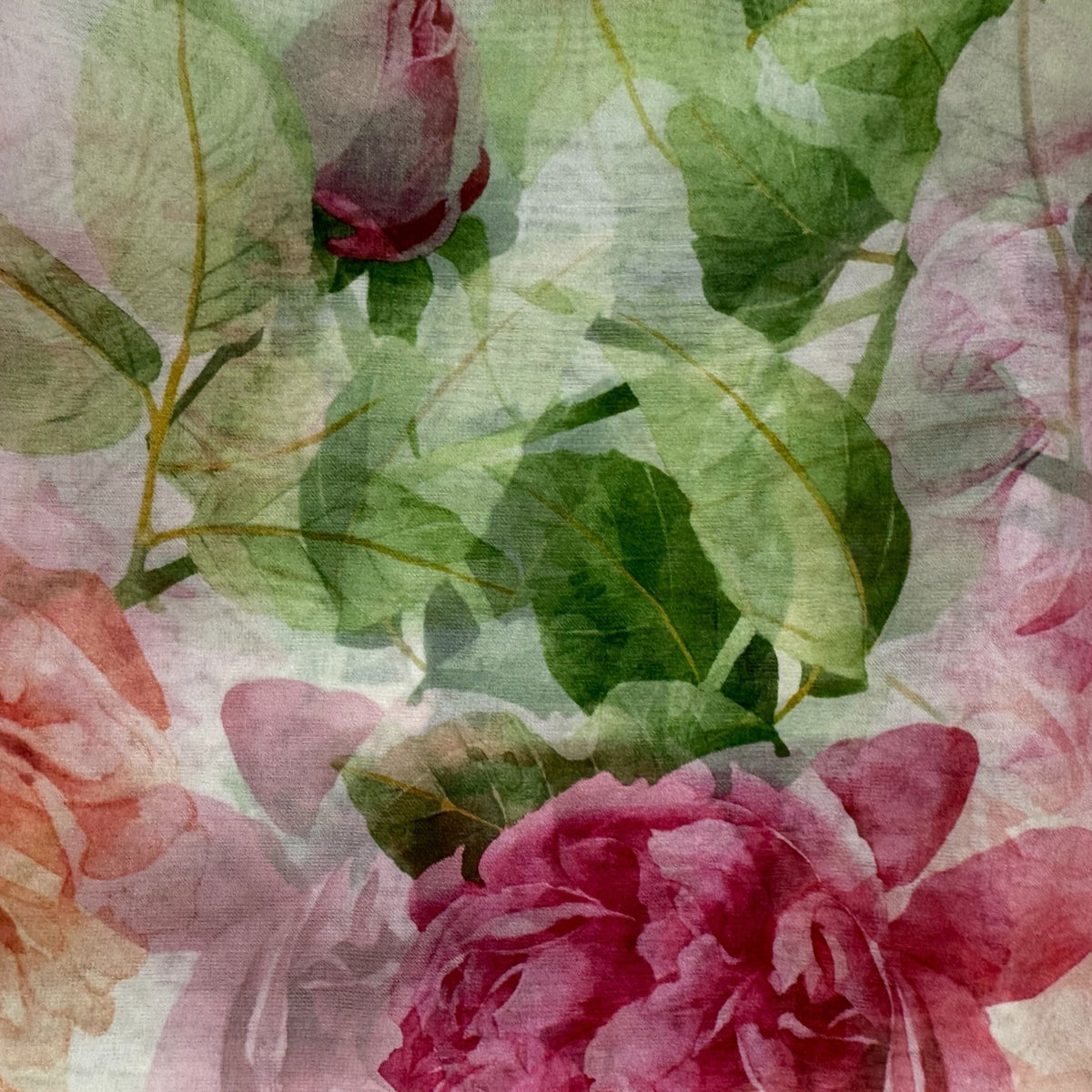 Chopard Scarf White Rose De Caroline Floral 