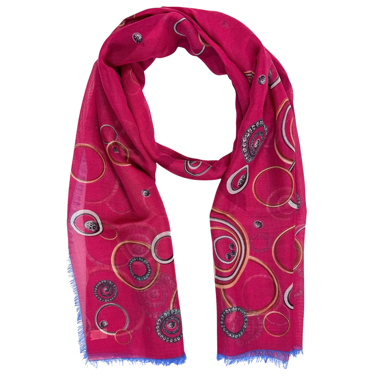Chopard Scarf Fuchsia Happy Spirit - Cashmere Silk Shawl SALE