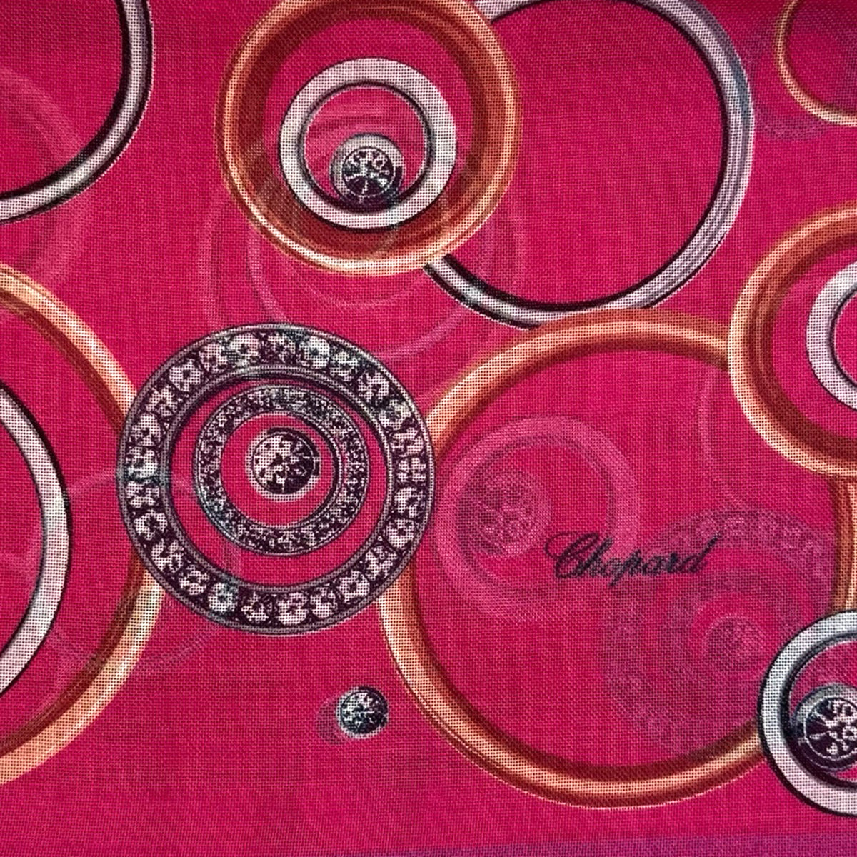 Chopard Scarf Fuchsia Happy Spirit - Cashmere Silk Shawl