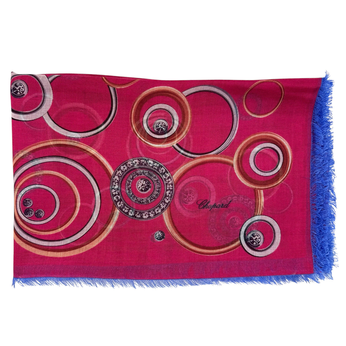 Chopard Scarf Fuchsia Happy Spirit - Cashmere Silk Shawl
