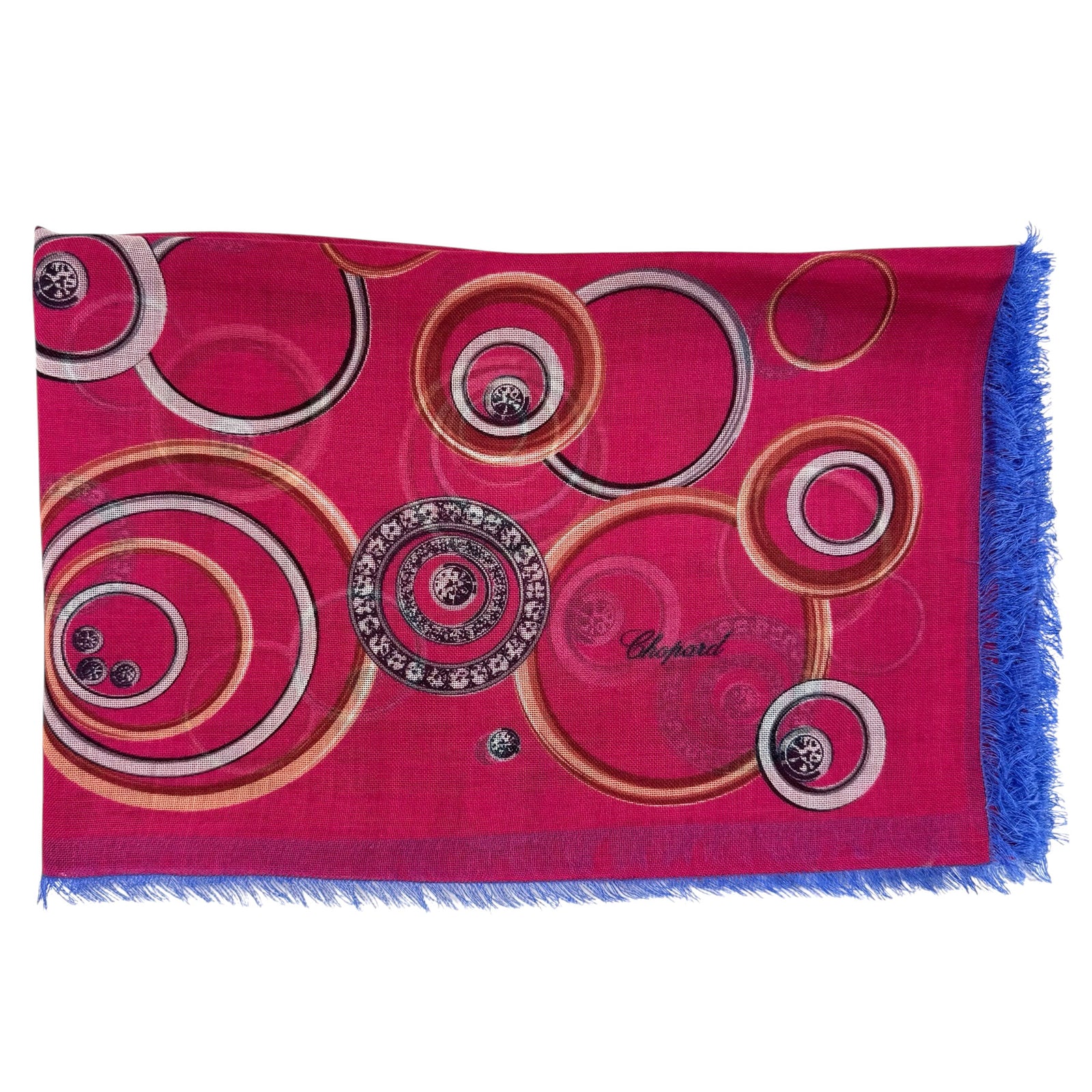 Chopard Scarf Fuchsia Happy Spirit - Cashmere Silk Shawl