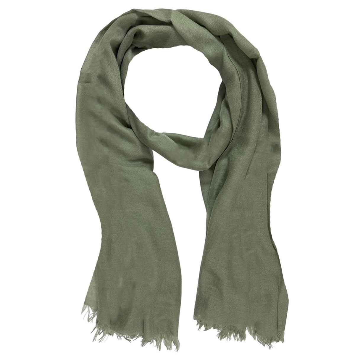 Brunello Cucinelli Cashmere Scarf Moss Green 