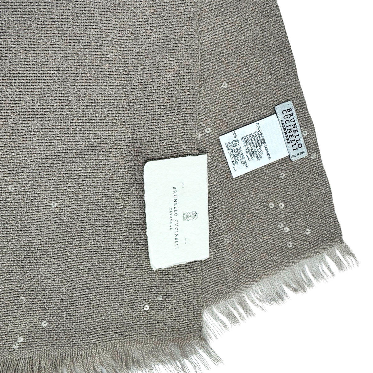 Brunello Cucinelli Scarf Taupe - Luxury Women Designer Shawl