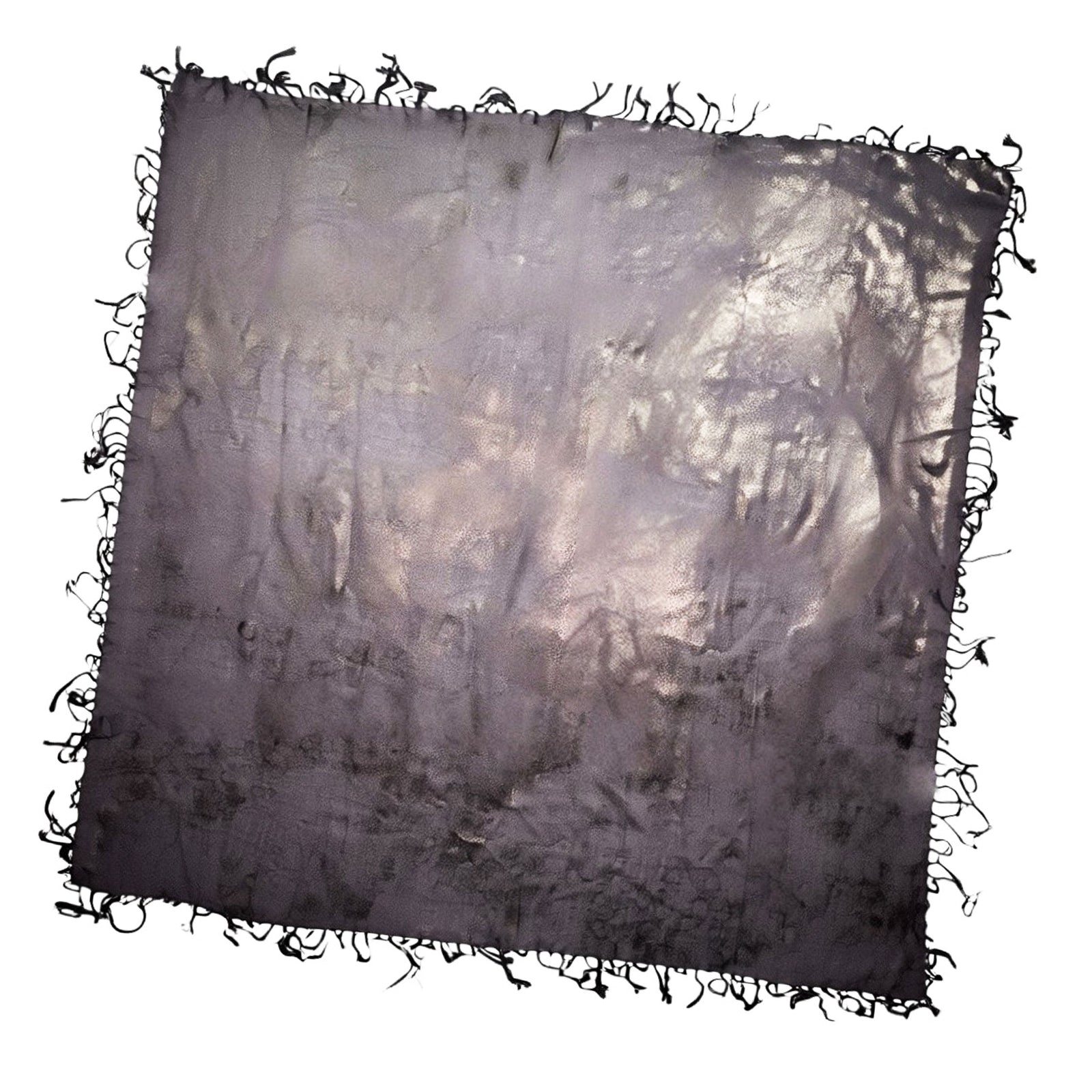 Brunello Cucinelli Scarf Purple Glitter Fringe - Luxury Women Designer Shawl