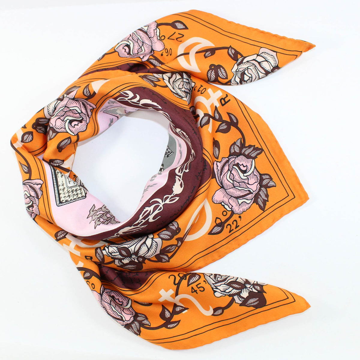 Dior Scarf Orange Design