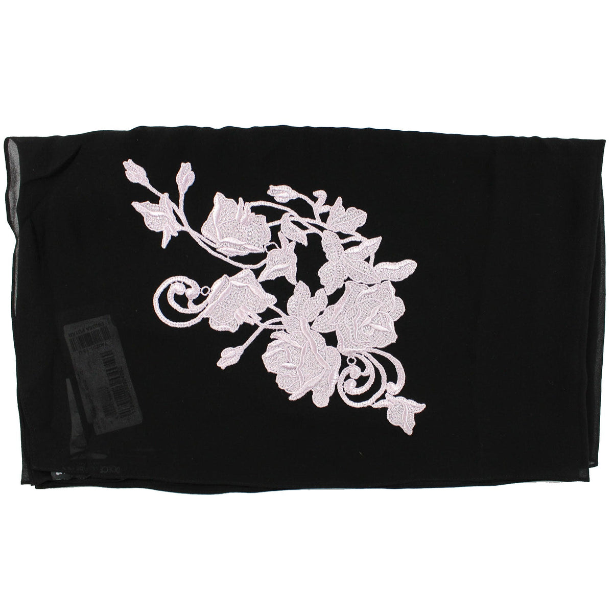 Dolce &amp; Gabbana Women Scarf Black Pink Floral - Chiffon Silk Shawl