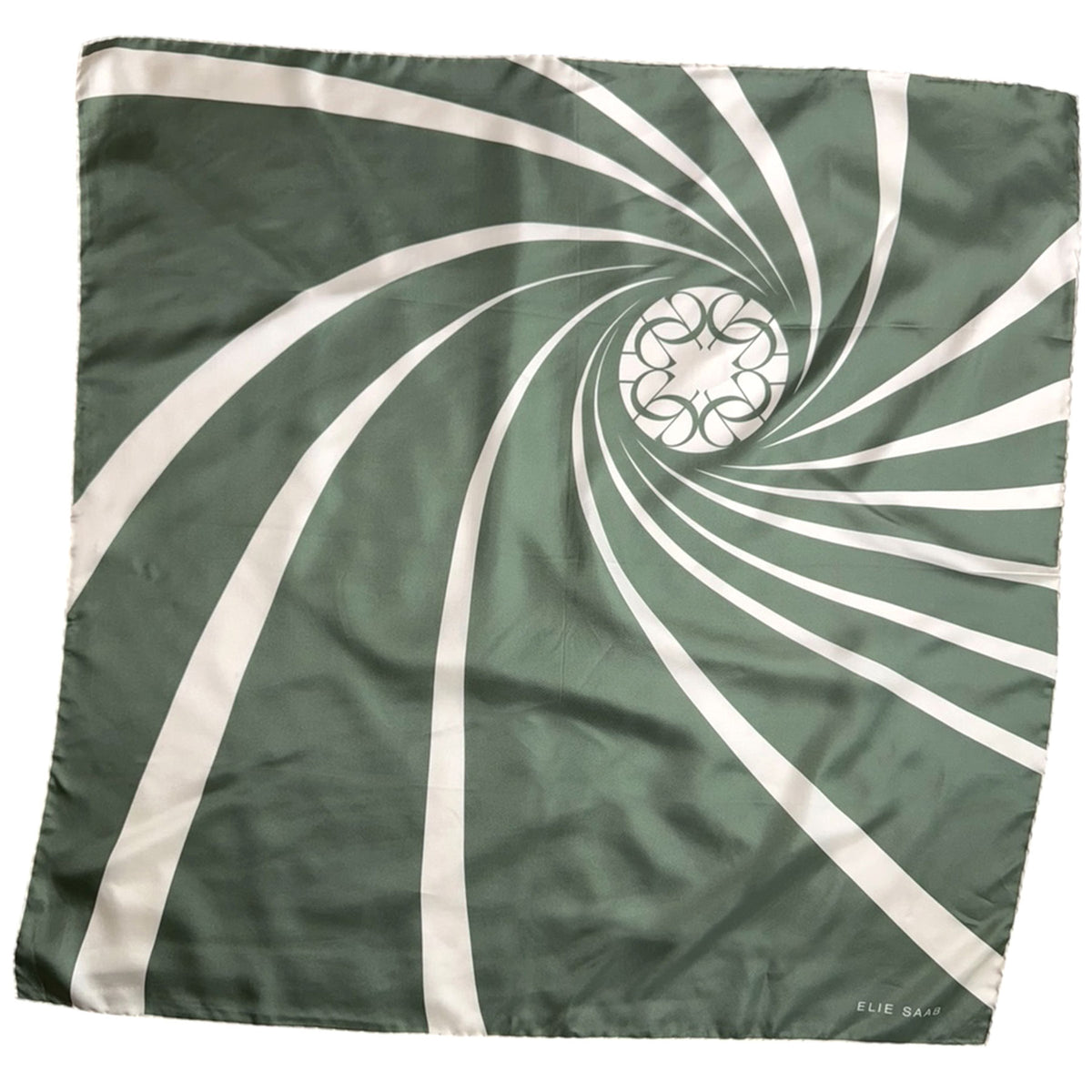 Elie Saab Scarf Sage Green White