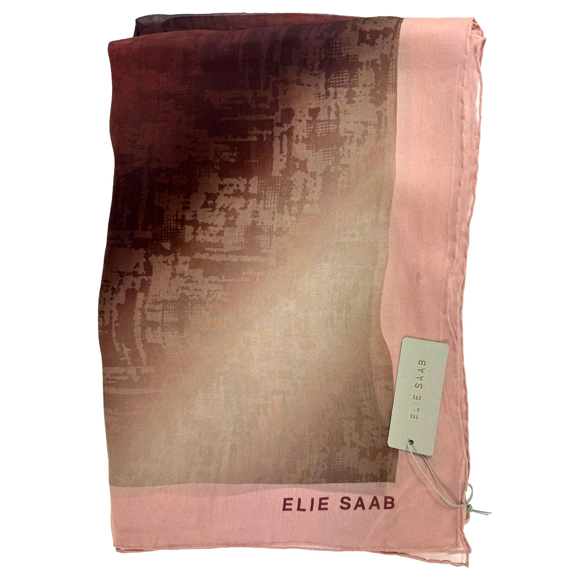 Elie Saab Square Chiffon Silk Shawl