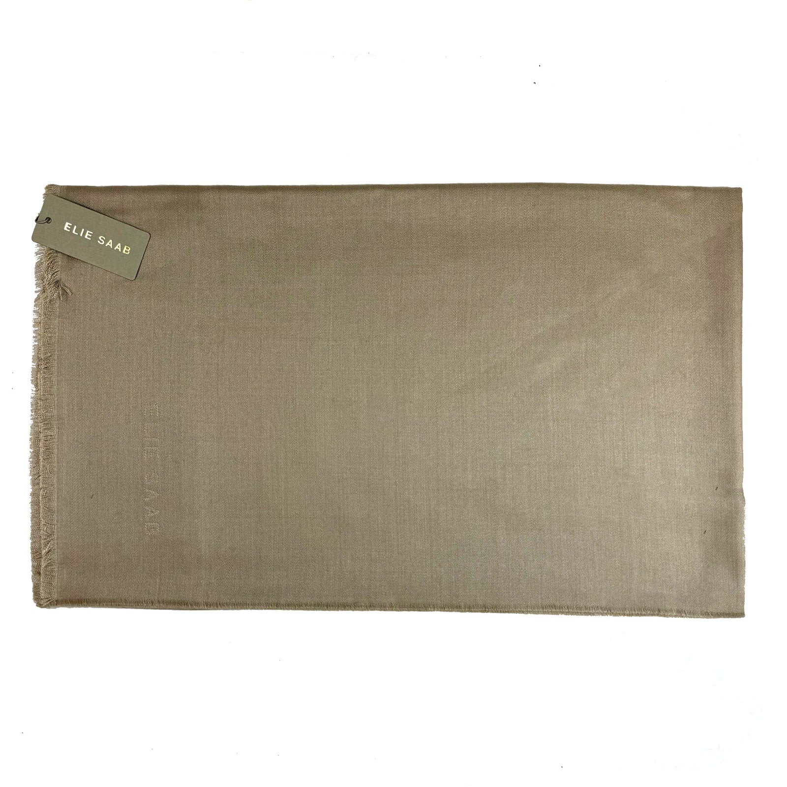 Elie Saab Scarf Taupe - Luxury Women Designer Shawl
