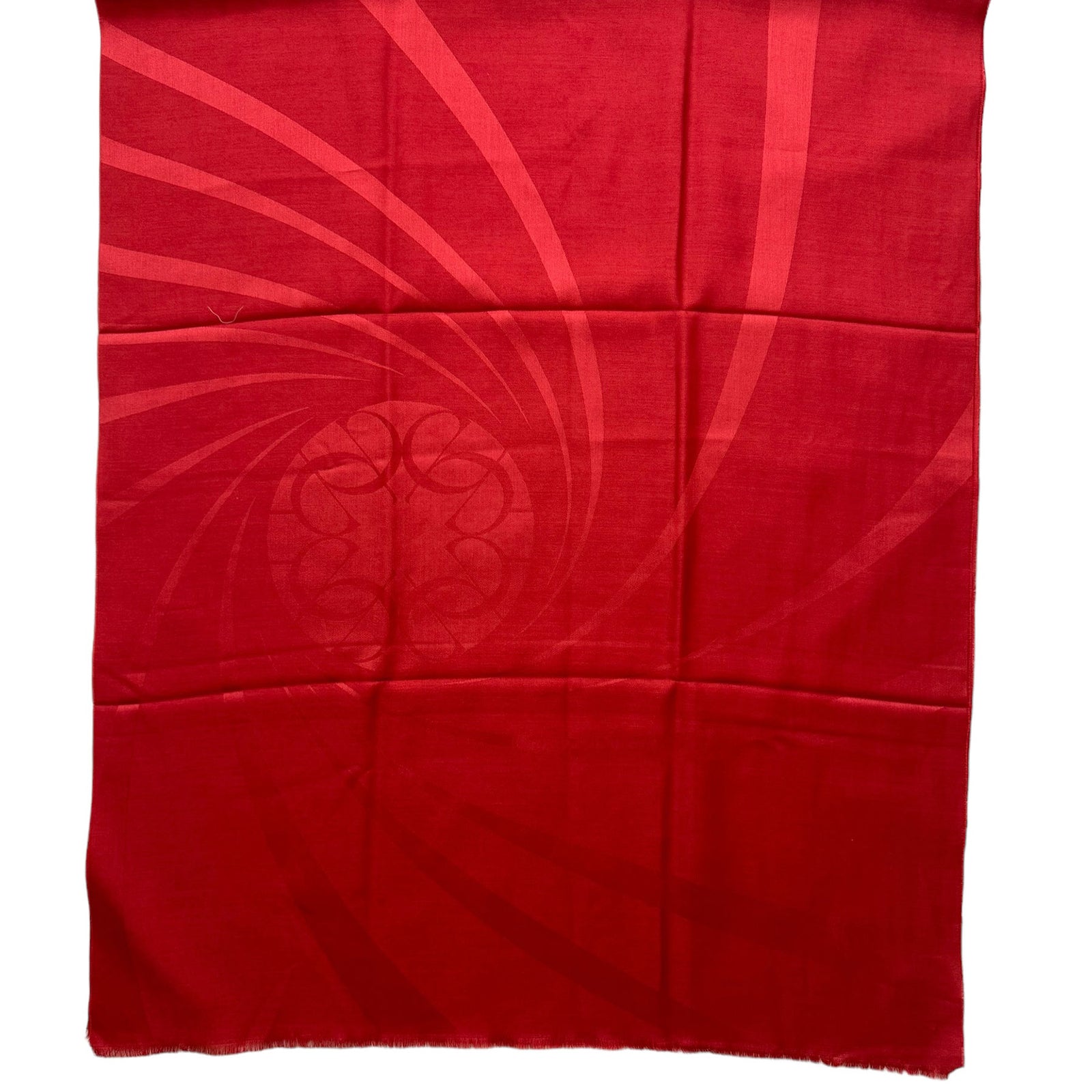 Elie Saab Scarf Red Logo 