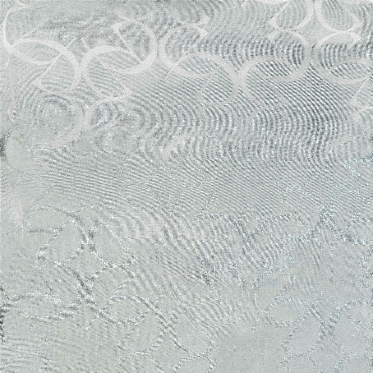 Elie Saab Scarf Gray Logo Allover - Twill Silk Designer Shawl