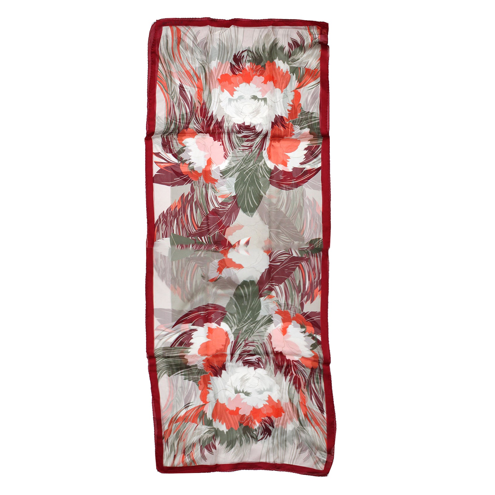 Bordeaux Floral Scarf