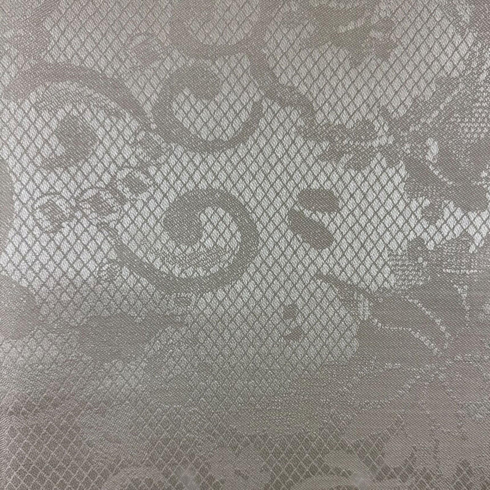 Elie Saab Scarf Taupe Tonal Design - Extra Large Wool Silk Wrap