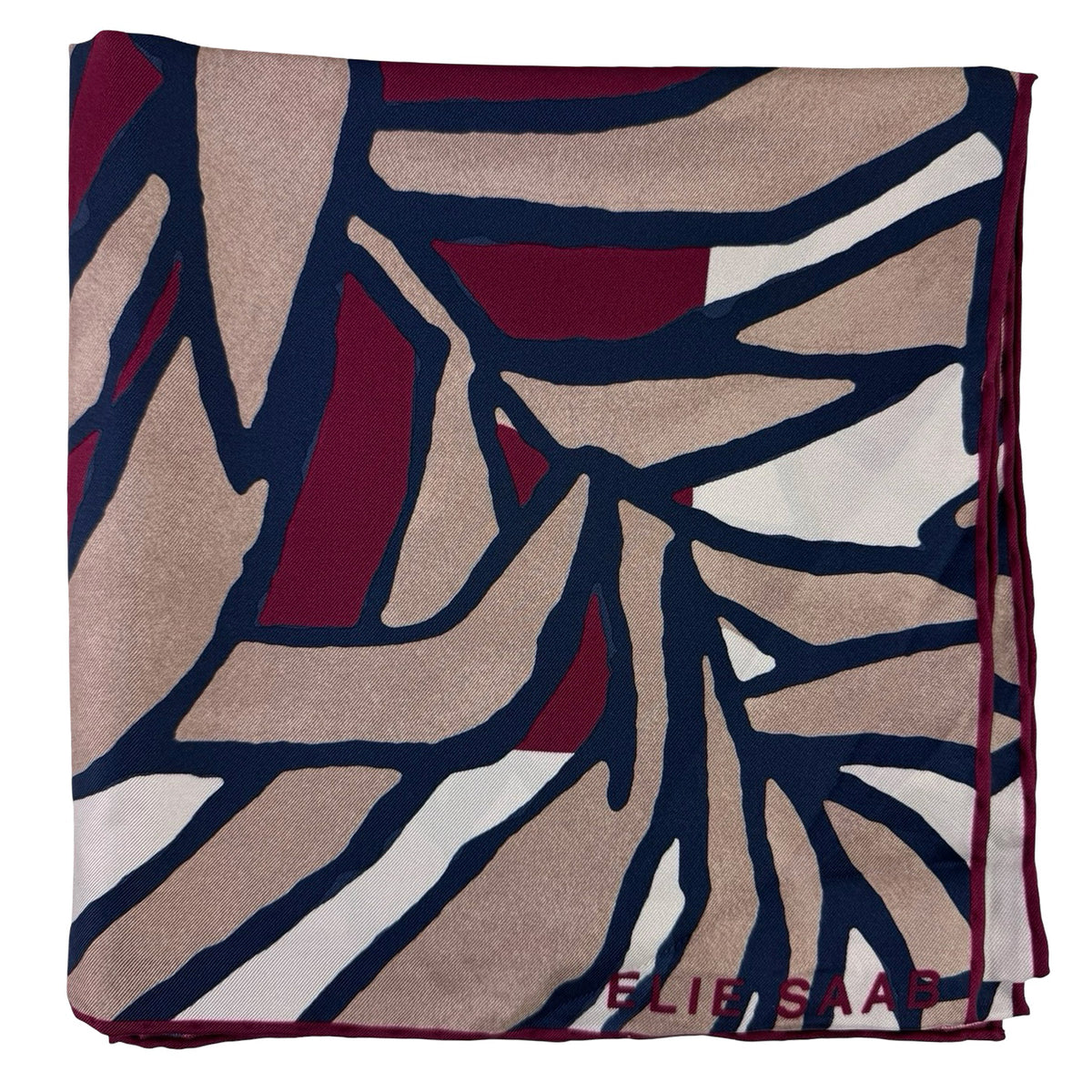Elie Saab Scarf Maroon Design