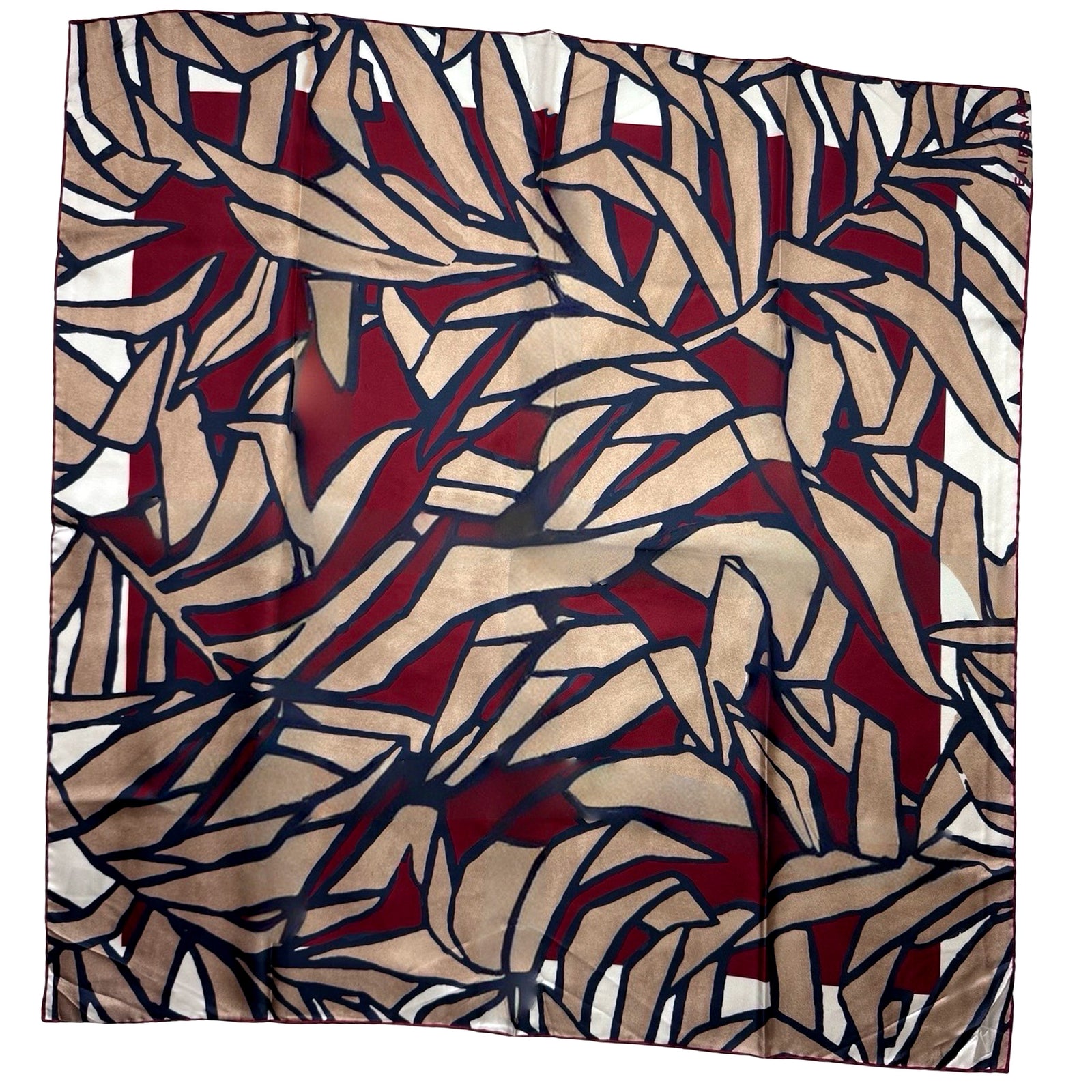 Elie Saab Scarf Maroon Design