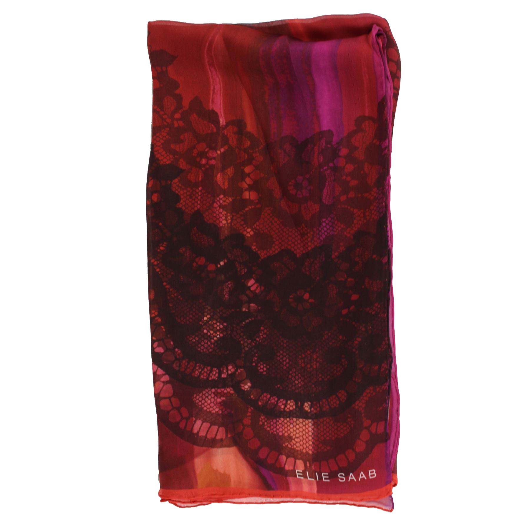 Elie Saab Scarf Fire Red Design -