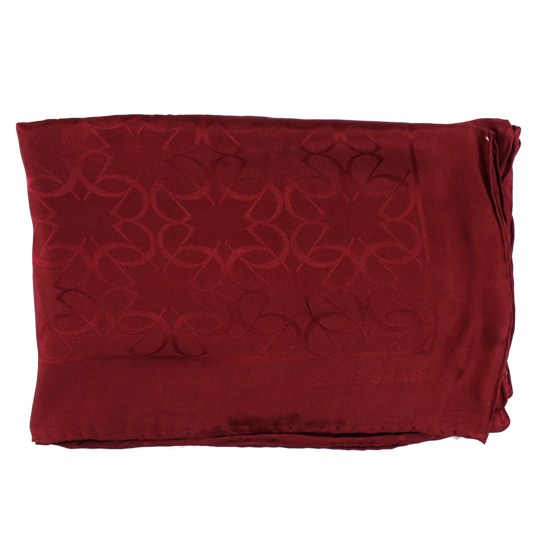 Elie Saab Scarf Maroon Design - Chiffon Silk Shawl