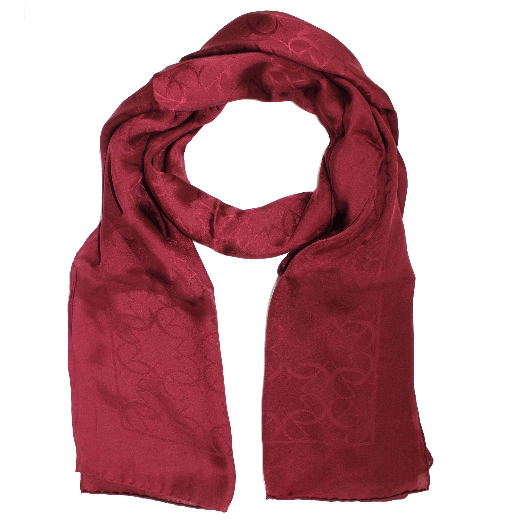 Elie Saab Scarf Maroon Design - Chiffon Silk Shawl