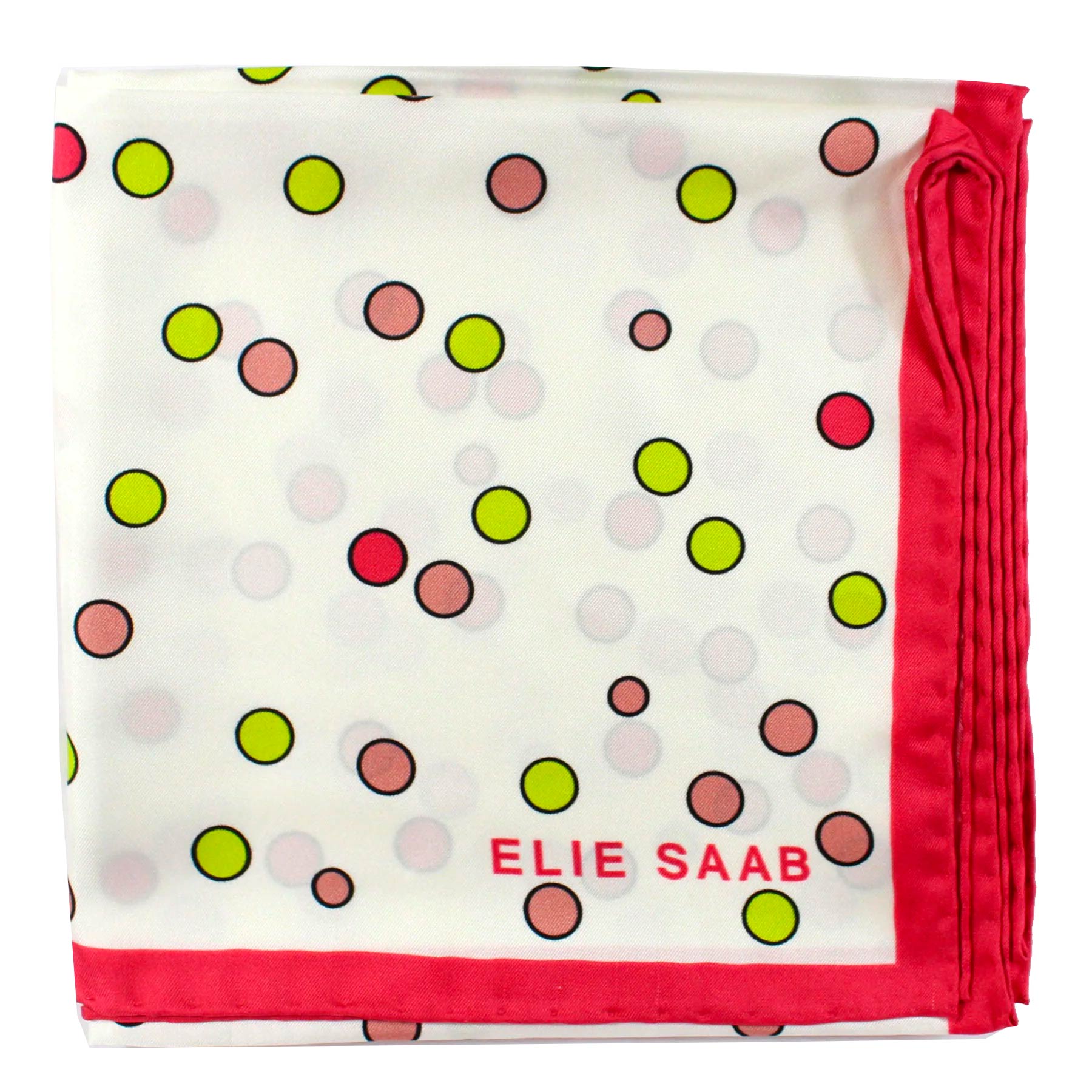 Elie Saab Silk Scarf Dotted Pattern