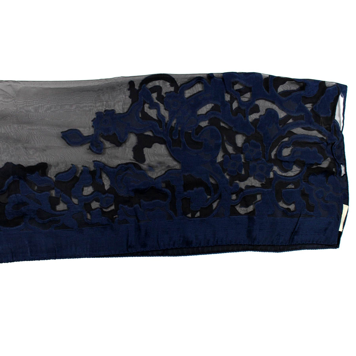 Elie Saab Scarf Dark Blue - Chiffon Silk Shawl