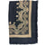 Etro Scarf Black Gold Baroque Design - Women Collection Extra Large Cashmere Shawl