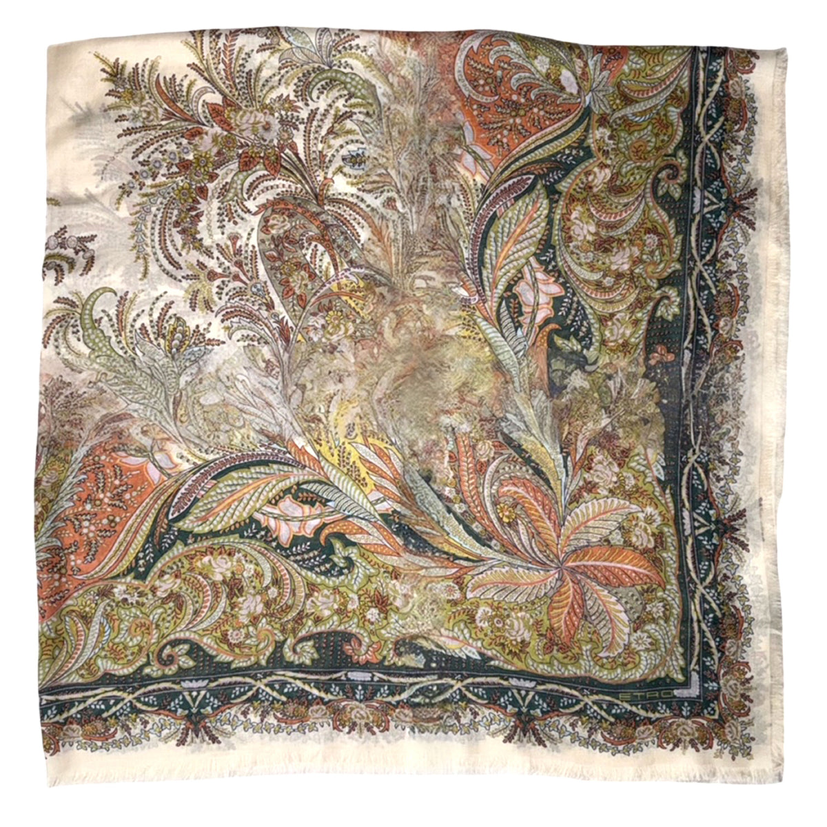 Etro Scarf Floral - Extra Large Square Shawl