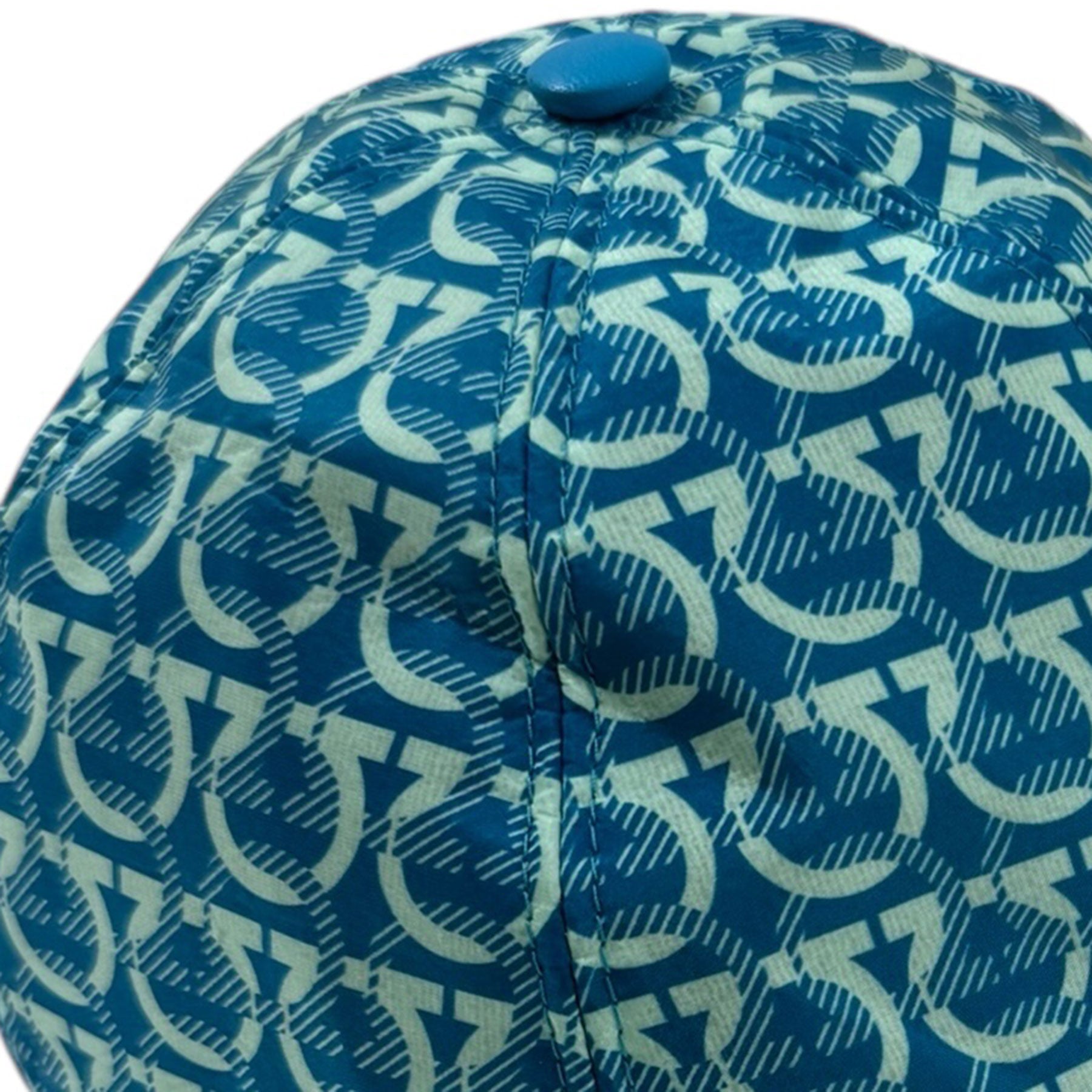 Ferragamo Baseball Cap Gancini Aqua
