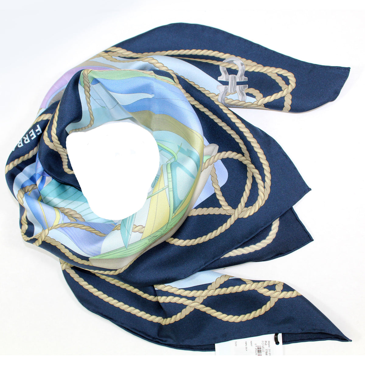 Ferragamo Scarf Sailing 