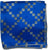 Furla Scarf Royal Blue Gray Geometric - Square Silk Scarf