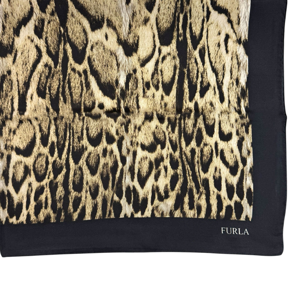 Furla Scarf Leopard Print - Square Silk Scarf