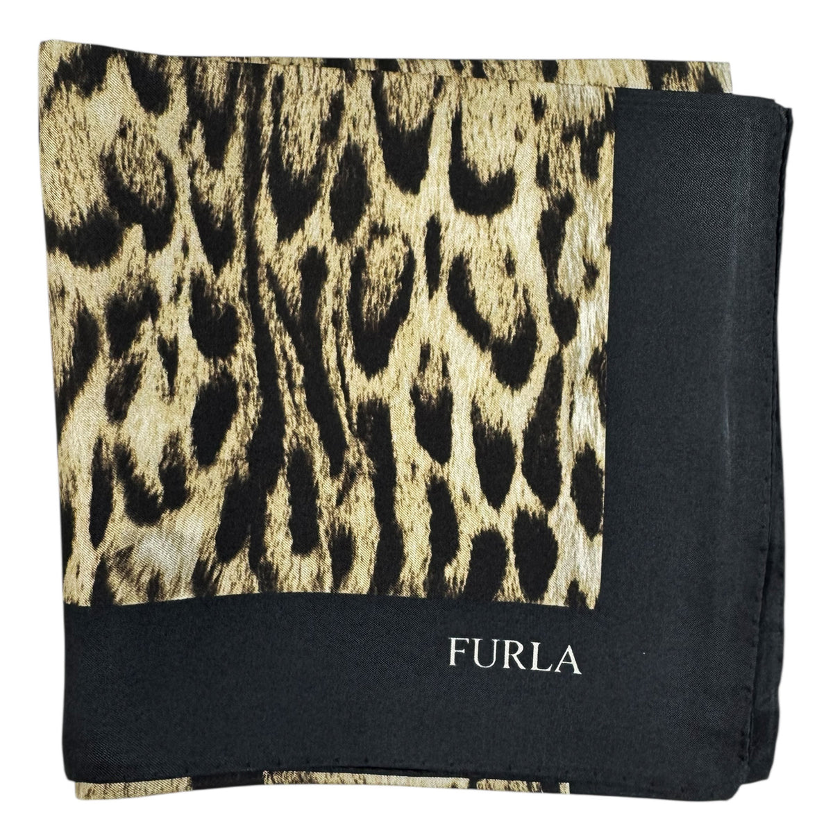 Furla Scarf Leopard Print - Square Silk Scarf