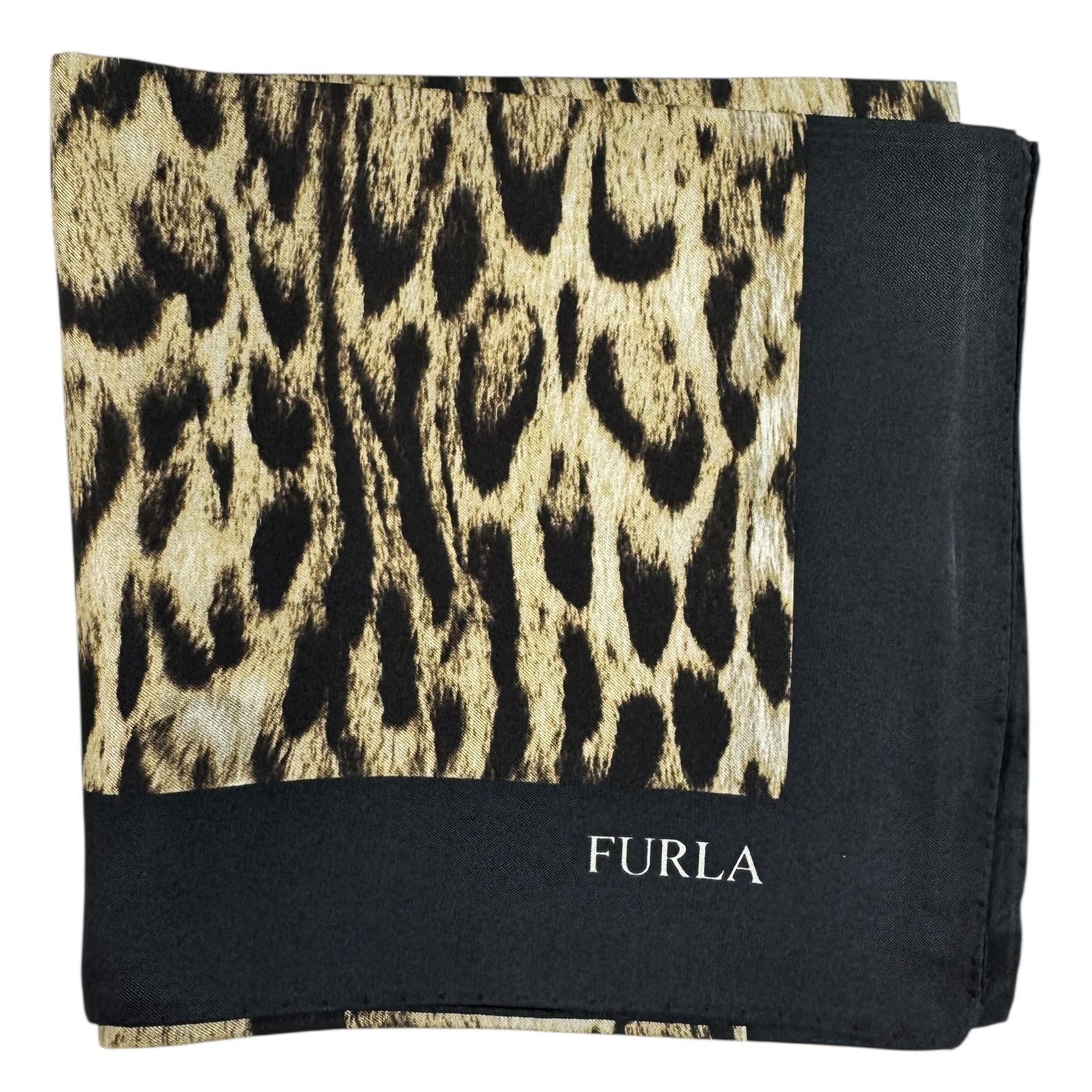 Furla Scarf Leopard Print - Square Silk Scarf