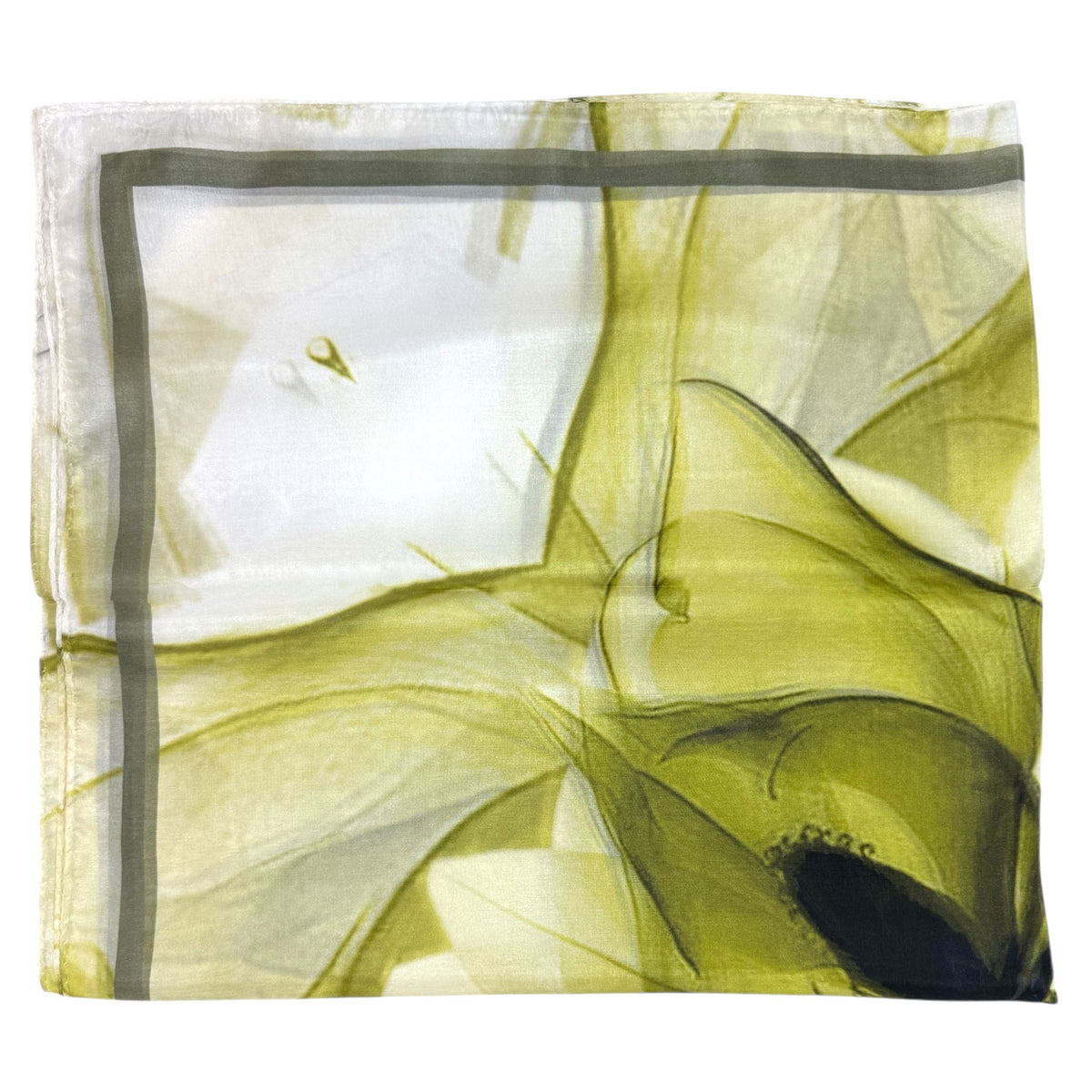 Furla Scarf Chartreuse Floral 