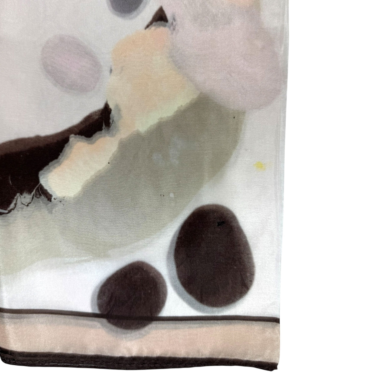 Furla Scarf Pink Cream Design - Light Weight Silk Square Scarf 