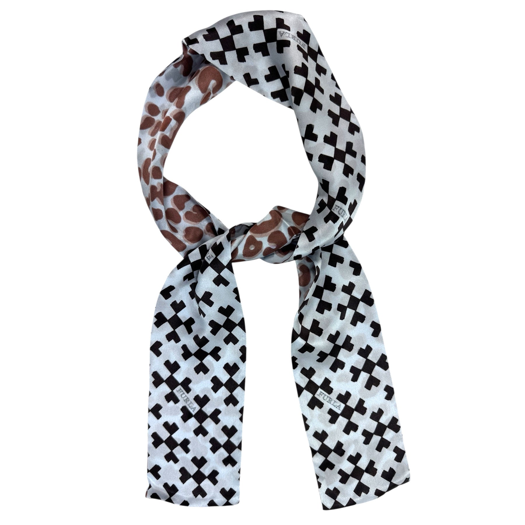 Furla Bandeau Geometric Design - Silk Women Scarf