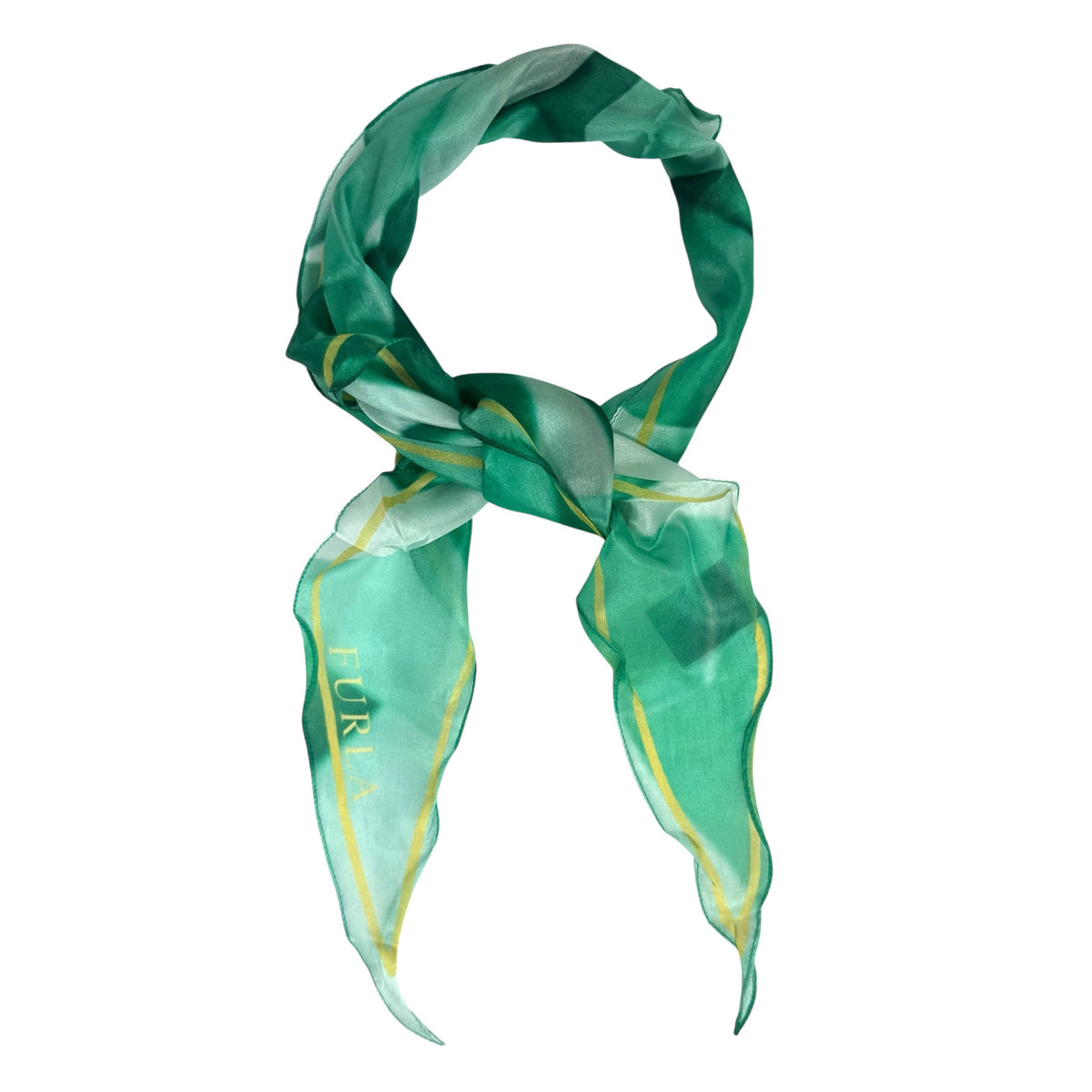 Furla Scarf Emerald Green - Diamond Shape 
