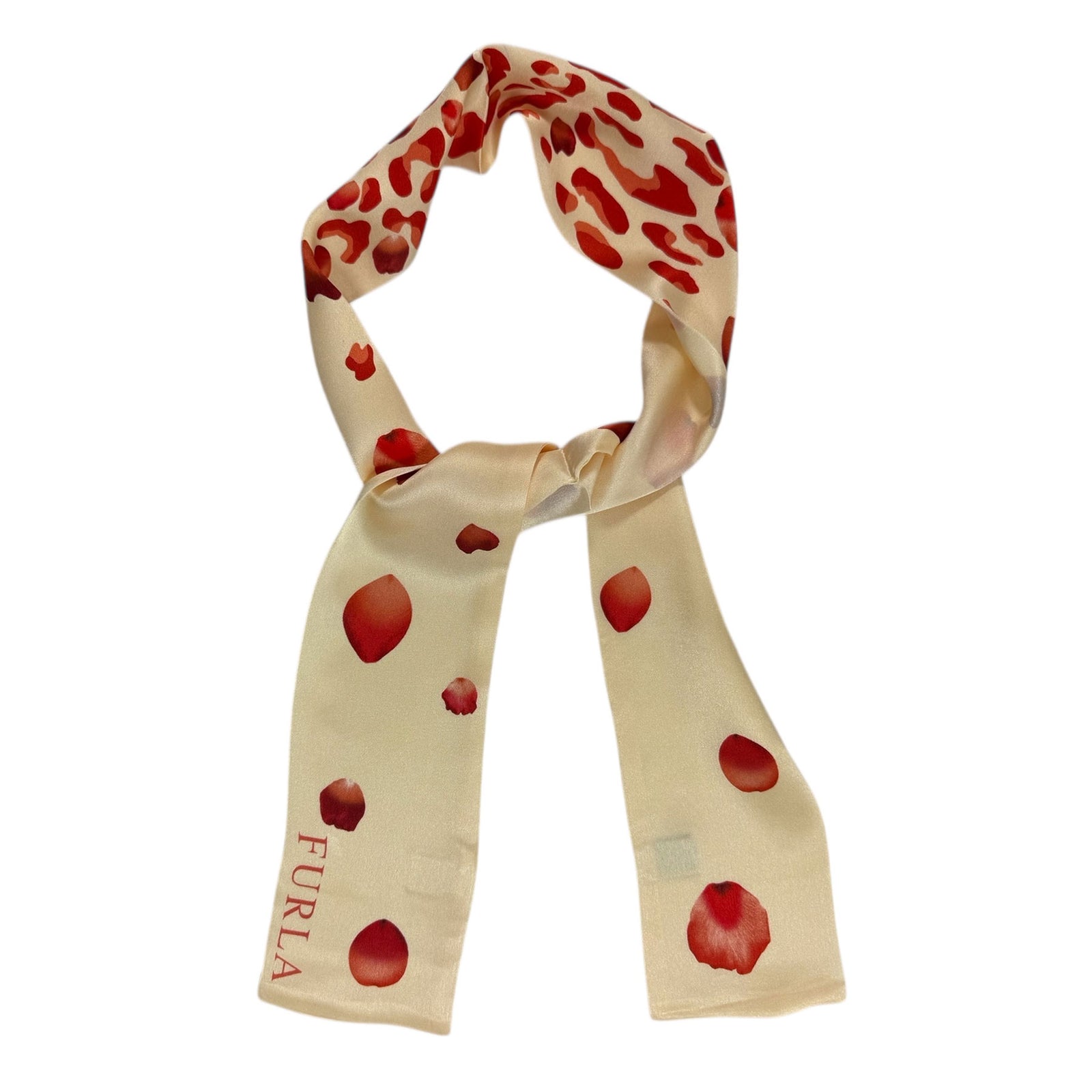 Furla Bandeau Pink Design - Silk Women Twilly Scarf