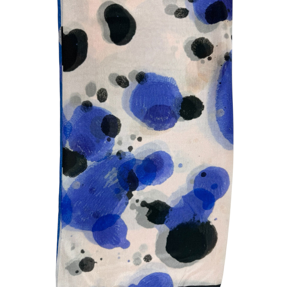 Furla Scarf Royal Blue Design - Light Weight Silk Square Scarf